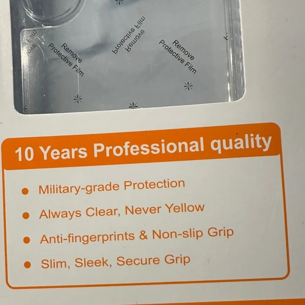 QsmQam Smartphone Protective Case‎ - Military Grade, Shatterproof, Transparent